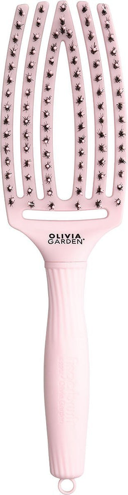 Olivia Garden Borstel Fingerbrush Pastel Pink Combo Medium