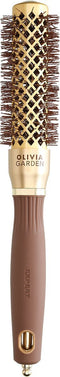 Olivia Garden Expert Blowout Shine Borstel Wavy Bristles Gold&Brown Brush Ø25mm