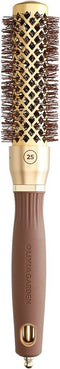 Olivia Garden Expert Blowout Shine Borstel Wavy Bristles Gold&Brown Brush Ø25mm
