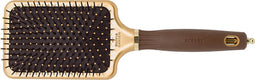 Olivia Garden Expert Care Rectangular Borstel Nylon Bristle Gold and Brown L