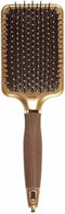 Olivia Garden Expert Care Rectangular Borstel Nylon Bristle Gold and Brown L