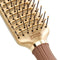 Olivia Garden Expert Style Borstel Nylon Bristles Gold and Brown Vent Brush
