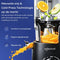 Safecourt Kitchen Slow Juicer - krachtige motor - RVS pre-cutter & cold-press technologie - zwart