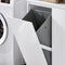 SoBuy BZR150-W - Hoge Badkamerkast - 2 Afneembare Wasmanden - Wit
