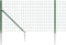 vidaXL - Draadgaashek - met - grondankers - 1x25 - m - groen