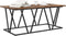 vidaXL - Koffietafel - - - Gerookt - Eiken - - - 100x50x40 - cm - - - Spaanplaat - en - Metaal