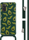 iMoshion Hoesje Geschikt voor Samsung Galaxy S20 Hoesje Met Koord - iMoshion Siliconen design hoesje met koord - Groen / Avocado Green