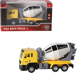 Rapid Wheels Die-Cast Pull-Back Cementwagen + Licht En Geluid 1:32