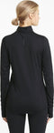 PUMA RUN FAVORITE 1/4 ZIP W - Dames Sporttrui - Opstaande kraag - Zwart - Maat XL