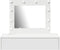vidaXL - Wandkaptafel - met - LED-verlichting - - - Wit