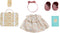 Olli Ella - Dinkum Doll Travel Togs - Prairie Floral - Poppenbagage - Poppenvervoer - Poppenvalies