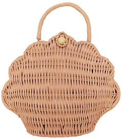 Olli Ella - Rotan Shell Bag - Rose - Schelp - Tas - Mand