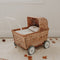 Olli Ella - Rotan Strolley Natural - Kinderwagen - Poppenwagen - Buggy - Wandelwagen - Trolley