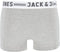 JACK&JONES SENSE TRUNKS - Boxershorts - 3-pack - Light Grey Melange (3-pack)