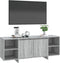 vidaXL - Tv-meubel - 130x35x50 - cm - bewerkt - hout - grijs - sonoma - eikenkleurig