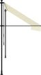 vidaXL - Luifel - uittrekbaar - 350x150 - cm - stof - en - staal - crèmekleurig