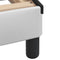 vidaXL - Bedframe - met - hoofdbord - kunstleer - zwart - en - wit - 90x190 - cm