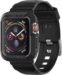 Just in Case Rugged Armor Pro - Beschermhoes voor Apple Watch (44/45mm) - Stevige bescherming - Zwart