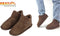45/46 Taupe Heat Essentials Heren Suede Huis Sloffen