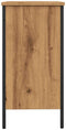 vidaXL - Wastafelkast - 60x30x60 - cm - bewerkt - hout - artisanaal - eikenkleurig