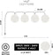 CozyHome - Cotton Balls Lichtketting - 20 bollen - 6 m - Warm wit
