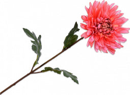Silk-ka Kunstbloem-Zijden Bloem Dahlia Steel Roze 62 cm Voordeelaanbod Per 2 Stuks