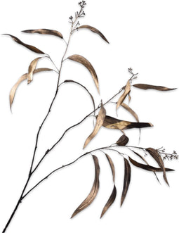 Silk-ka Kunstbloem-Zijde Eucalyptus Tak Goud 98 cm