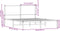 vidaXL - Bedframe - zonder - matras - metaal - bruin - eikenkleurig - 150x200 - cm