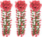 Kerstslingers met bloemen 3 st 85 cm rozé
