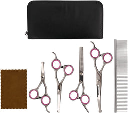 vidaXL - 5-delige - Hondentrimset - roestvrij - staal