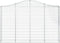 vidaXL - Schanskorven - 11 - st - gewelfd - 200x30x120/140 - cm - ijzer