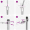 vidaXL - hekposts - met - punt - 13 - stuks - Ø32 - mm - 100 - cm - gegalvaniseerd - staal