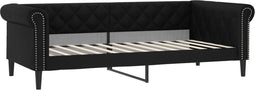 vidaXL - Slaapbank - 90x200 - cm - kunstleer - zwart