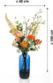 Emerald - Boeket XL Happy Orange - 109cm hoog - Oranje - 12 stelen - Kunstboeket - Zijde boeket