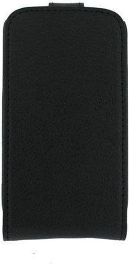 Globo'comm Samsung Galaxy Mini 2 - Flip Hoesje - Lederen Bescherming - Zwart