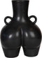 PTMD Casty Black ceramic pot woman hips shaped S