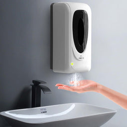 Automatische desinfectiedispenser 1000 ml, wandmontage, elektrische automatische zeepdispenser met s