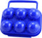 6 stuks Eierdozen, 3 x Groen en 3 x Blauw, 36 eieren opbergen, draagbare eierdoos plastic eierdoos eiertransportdoos koelkast eierdoos stapelbare eierschaal voor 6 eieren voor outdoor picknick kamperen wandelen 6 stuks