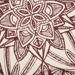 OLTU - Laagpolig vloerkleed - Rood - 120 cm - Katoen