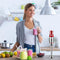 Royalty Line® ESMS800 Staafmixer Set - 3 in 1 Mixer / Hakmolen / Garde - 800W - BPA Vrij - Handmixer - 20 Snelheidsinstellingen - RVS / Rood