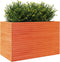 vidaXL - Plantenbak - 110x60x68,5 - cm - massief - grenenhout - wasbruin