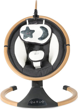 Deryan Baby - Elektrische Wipstoel - 3 schommelstanden met muziek - Wood
