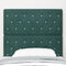 vidaXL - Hoofdbord - met - Kristallen - Knopen - in - Donkergroen - 90 - cm - van - Fluweel