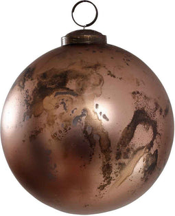 PTMD Tezz Kerstbal - H12 x Ø12 cm - Glas - Wijnrood