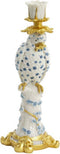 Light&living Kandelaar 14,5x12x37 cm LORA blauw-wit