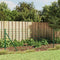 vidaXL - Draadgaashek - met - grondankers - 1x25 - m - groen