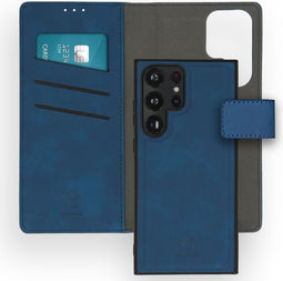 iMoshion Hoesje Geschikt voor Samsung Galaxy S23 Ultra Hoesje Met Pasjeshouder - iMoshion Uitneembare 2-in-1 Luxe Bookcase - Blauw