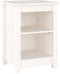 vidaXL - Nachtkastje - 40x35x55 - cm - massief - grenenhout - wit