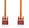 Nedis CAT6 Netwerkkabel - RJ45 Male - RJ45 Male - S/FTP - 10.0 m - Rond - LSZH - Oranje - Envelop