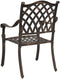 vidaXL - Tuinstoelen - 2 - stuks - in - bronzen - gietaluminium